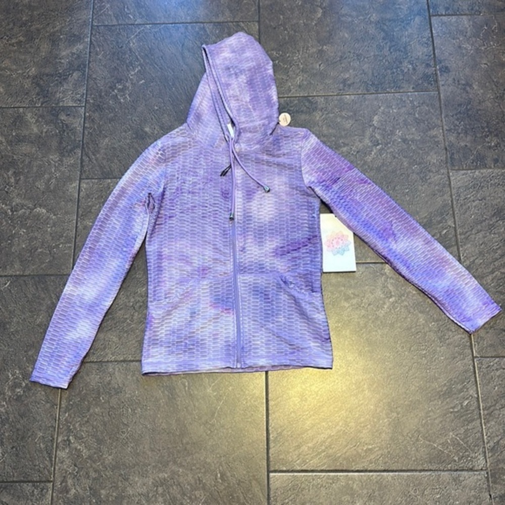 NWT PURPLE ZIP UP HOODIE L/XL